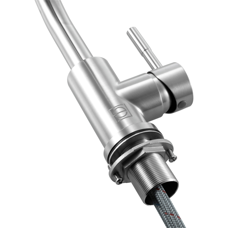 Elegant Kitchen and Bath Louis Stainless Steel Bathroom Faucet in Brushed Nickel