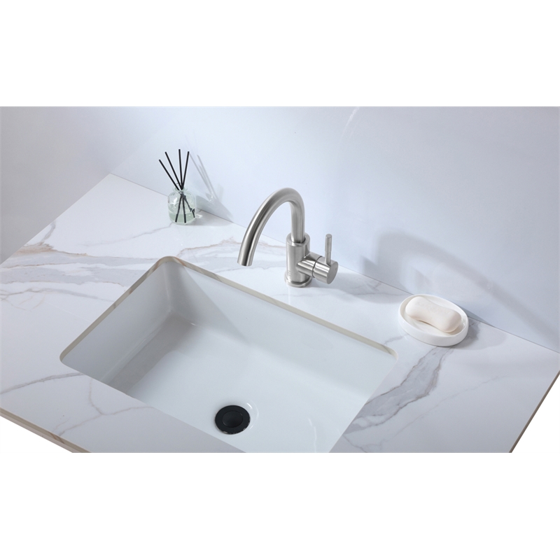 Elegant Kitchen and Bath Louis Stainless Steel Bathroom Faucet in Brushed Nickel