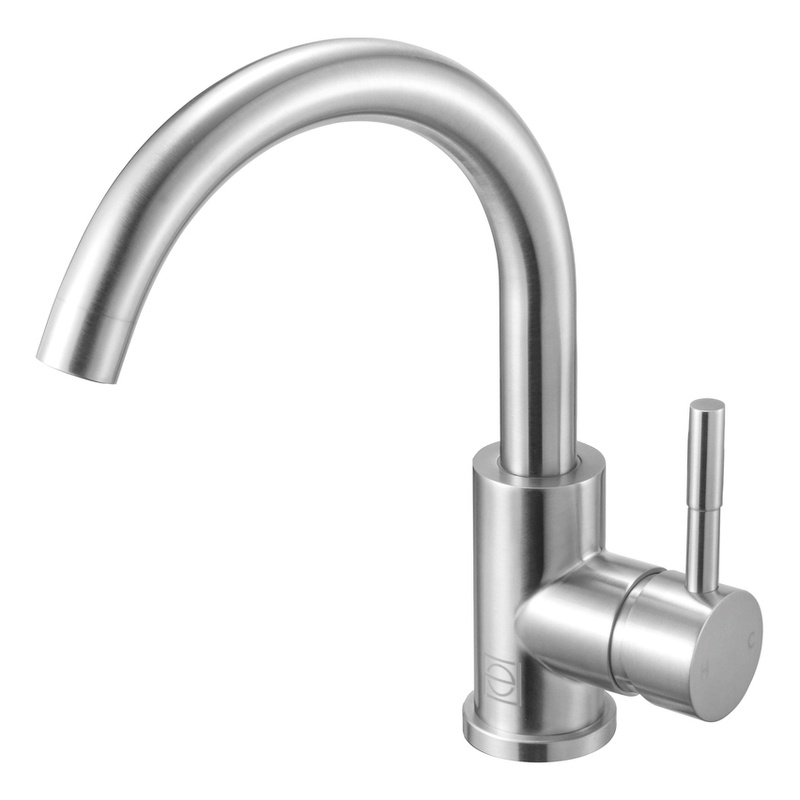Elegant Kitchen and Bath Louis Stainless Steel Bathroom Faucet in Brushed Nickel