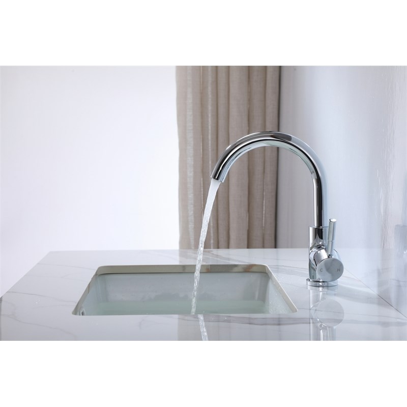 Elegant Kitchen and Bath Louis Stainless Steel Bathroom Faucet in Chrome