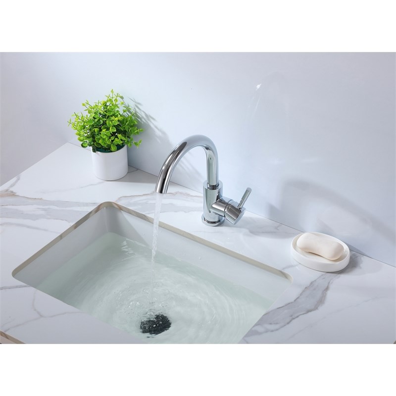 Elegant Kitchen and Bath Louis Stainless Steel Bathroom Faucet in Chrome