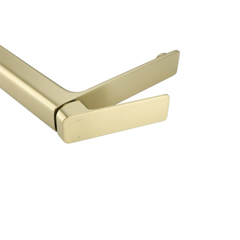 Elegant Kitchen and Bath Lena Brass Single Handle Bathroom Faucet in Gold