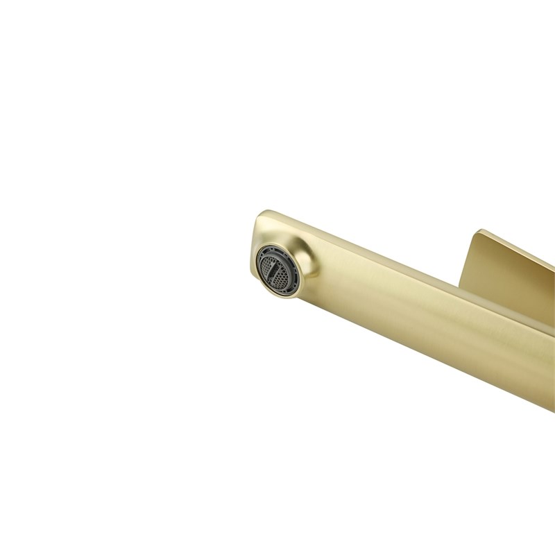 Elegant Kitchen and Bath Lena Brass Single Handle Bathroom Faucet in Gold