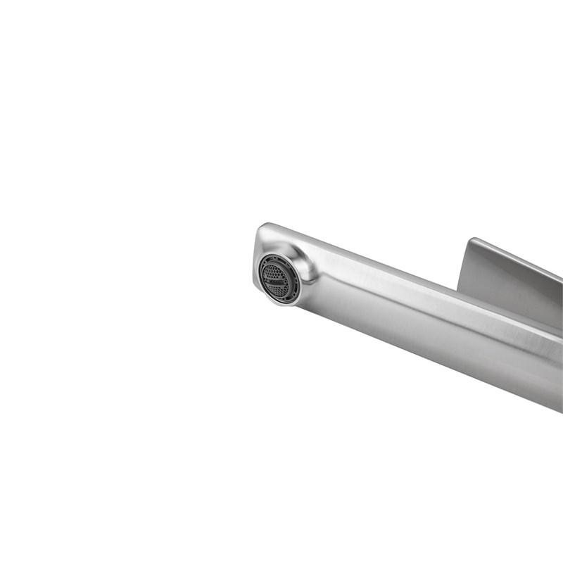 Elegant Kitchen and Bath Lena Brass Single Handle Bathroom Faucet in Nickel