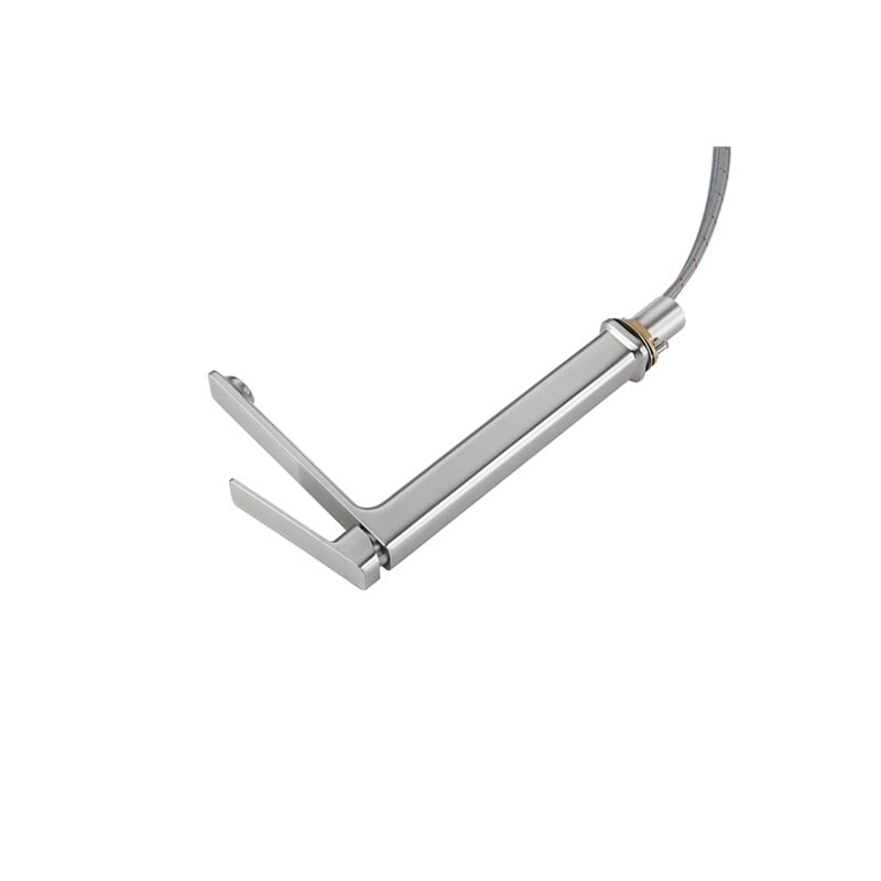 Elegant Kitchen and Bath Lena Brass Single Handle Bathroom Faucet in Nickel