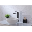 Elegant Kitchen and Bath Lena Brass Single Handle Bathroom Faucet in Matte Black