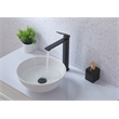 Elegant Kitchen and Bath Lena Brass Single Handle Bathroom Faucet in Matte Black