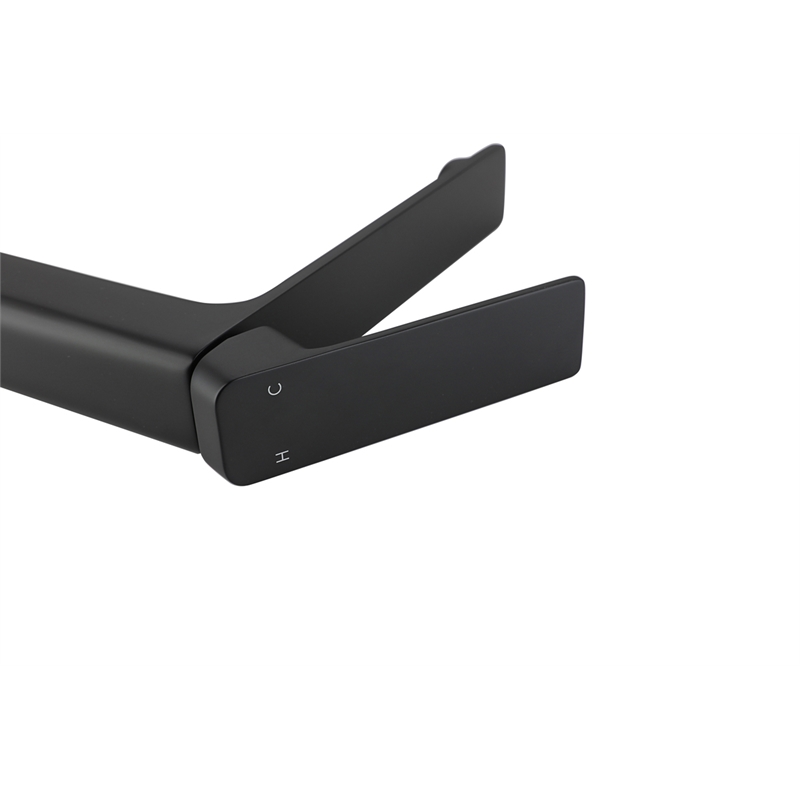 Elegant Kitchen and Bath Lena Brass Single Handle Bathroom Faucet in Matte Black