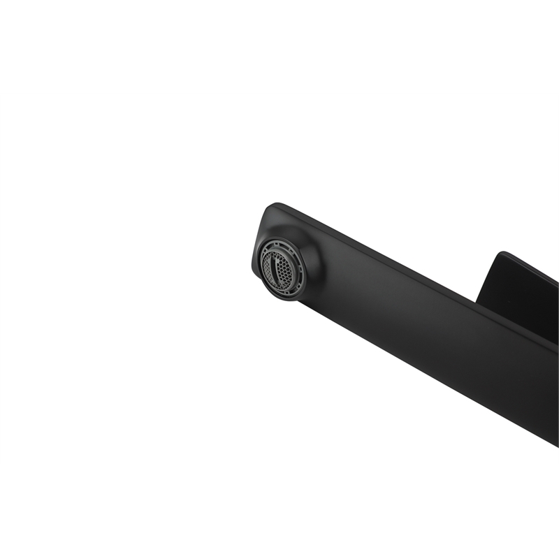 Elegant Kitchen and Bath Lena Brass Single Handle Bathroom Faucet in Matte Black