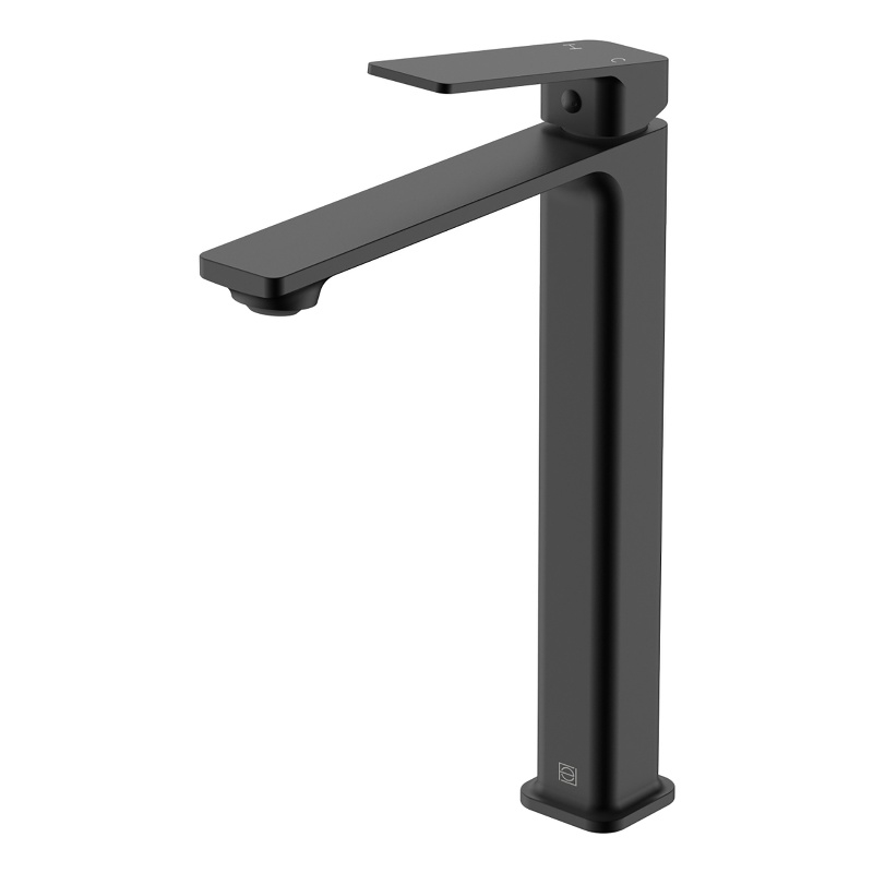 Elegant Kitchen and Bath Lena Brass Single Handle Bathroom Faucet in Matte Black