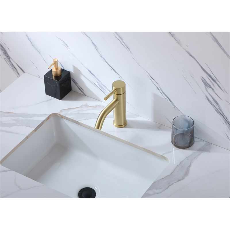 Elegant Kitchen and Bath Victor Stainless Steel Bathroom Faucet in Gold