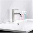 Elegant Kitchen and Bath Victor Stainless Steel Bathroom Vanity Faucet in Nickel