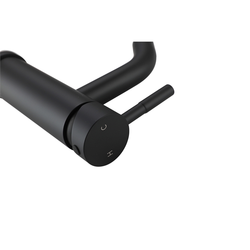 Elegant Kitchen and Bath Victor Stainless Steel Bathroom Faucet in Black