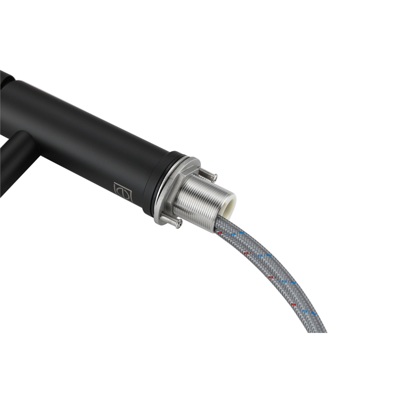 Elegant Kitchen and Bath Victor Stainless Steel Bathroom Faucet in Black