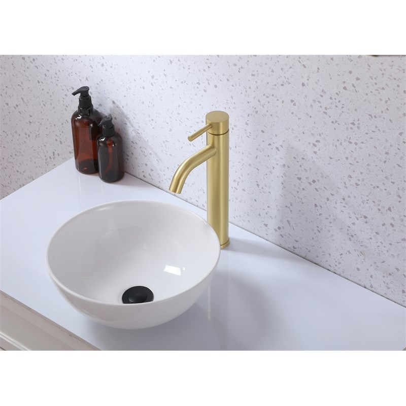 Elegant Kitchen and Bath Victor Stainless Steel Bathroom Faucet in Brushed Gold