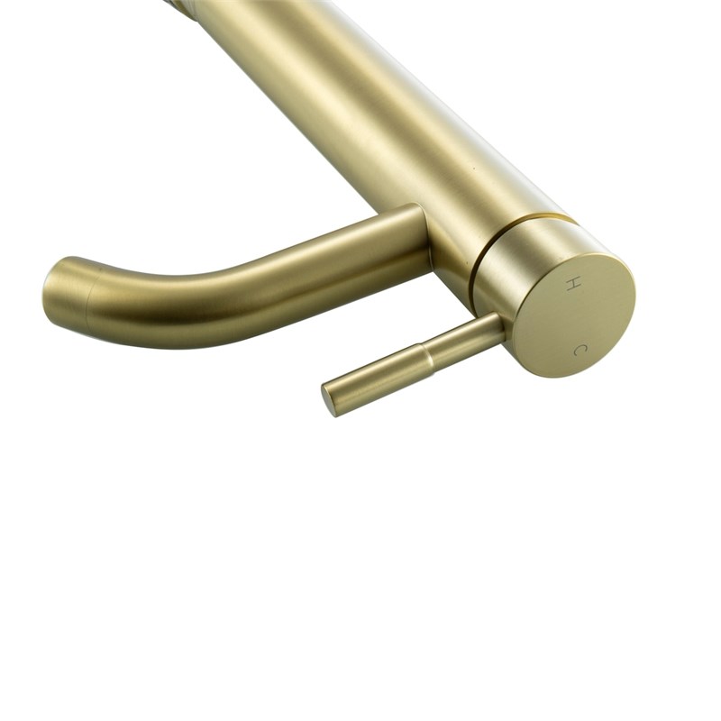 Elegant Kitchen and Bath Victor Stainless Steel Bathroom Faucet in Brushed Gold