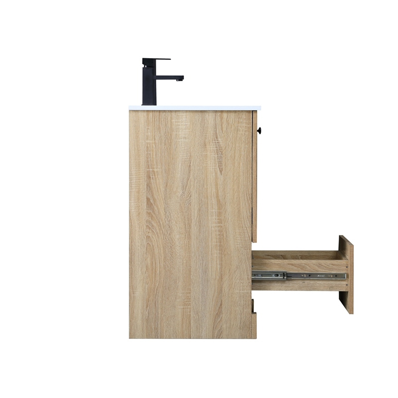 Elegant Kitchen And Bath 18 Inch Single Bathroom Vanity In Mango Wood