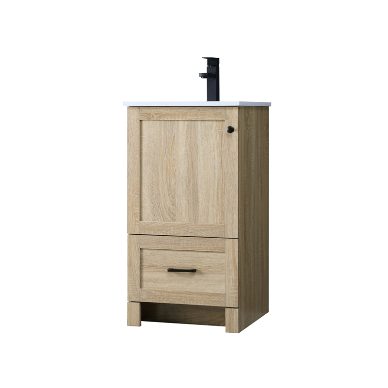 Elegant Kitchen And Bath 18 Inch Single Bathroom Vanity In Mango Wood
