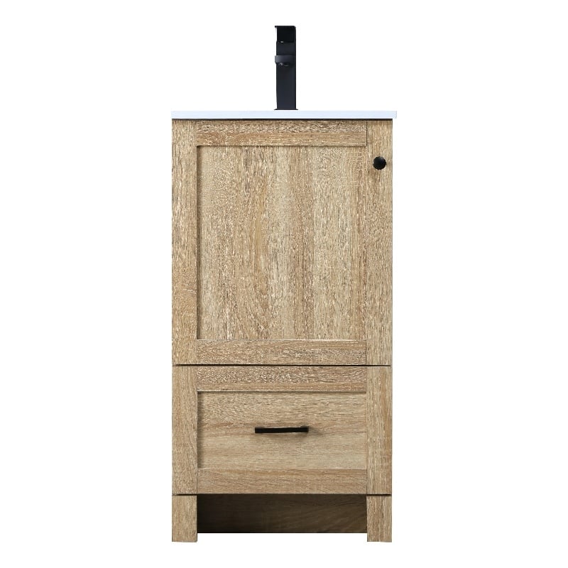 Elegant Kitchen And Bath 18 Inch Single Bathroom Vanity In Mango Wood
