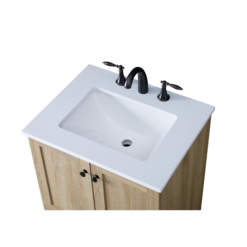 Elegant Kitchen And Bath 24 Inch Single Bathroom Vanity In Mango Wood