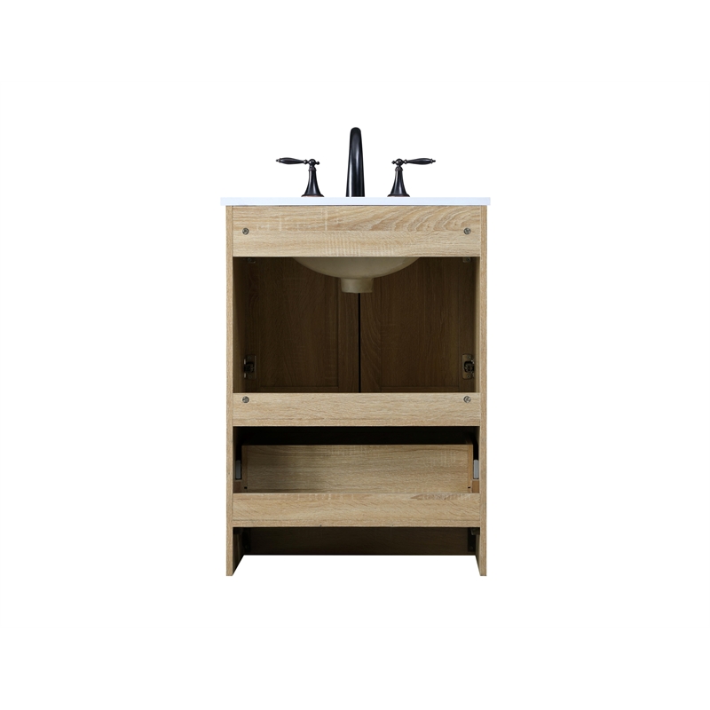 Elegant Kitchen And Bath 24 Inch Single Bathroom Vanity In Mango Wood