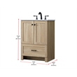 Elegant Kitchen And Bath 24 Inch Single Bathroom Vanity In Mango Wood
