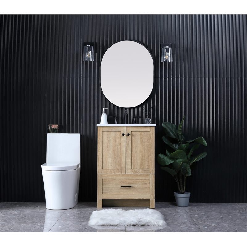 Elegant Kitchen And Bath 24 Inch Single Bathroom Vanity In Mango Wood