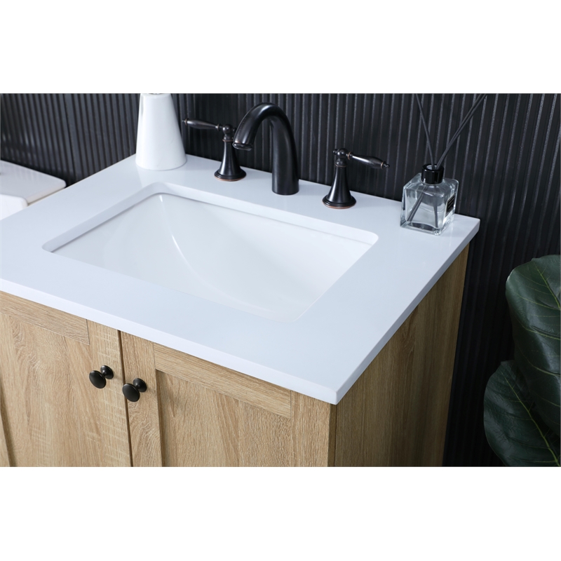 Elegant Kitchen And Bath 24 Inch Single Bathroom Vanity In Mango Wood