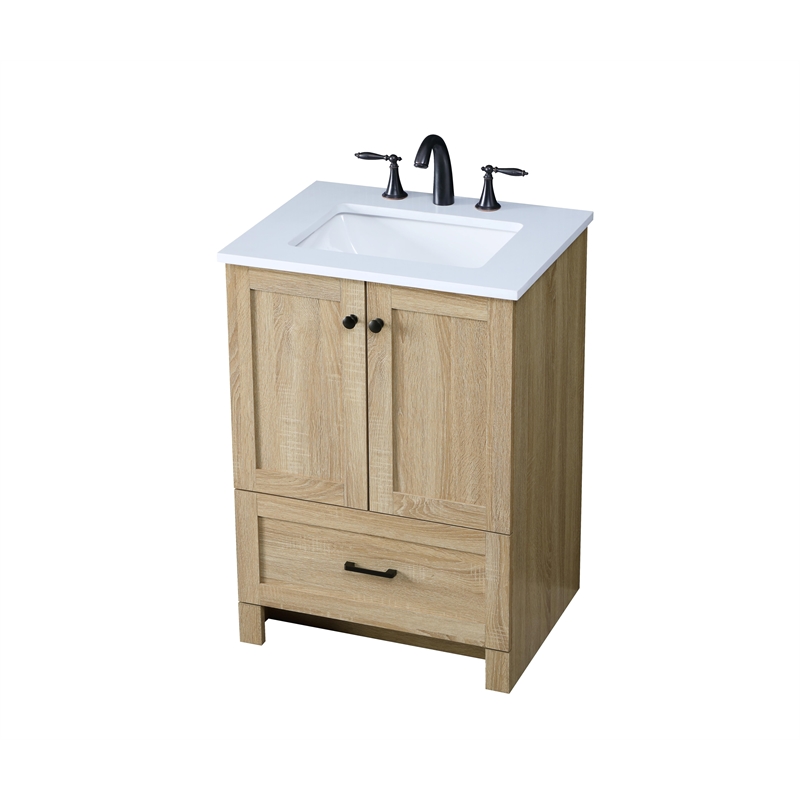 Elegant Kitchen And Bath 24 Inch Single Bathroom Vanity In Mango Wood