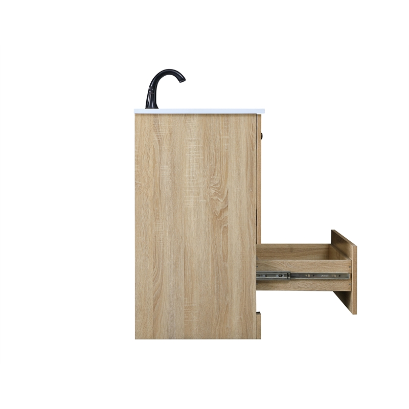 Elegant Kitchen And Bath 30 Inch Single Bathroom Vanity In Mango Wood