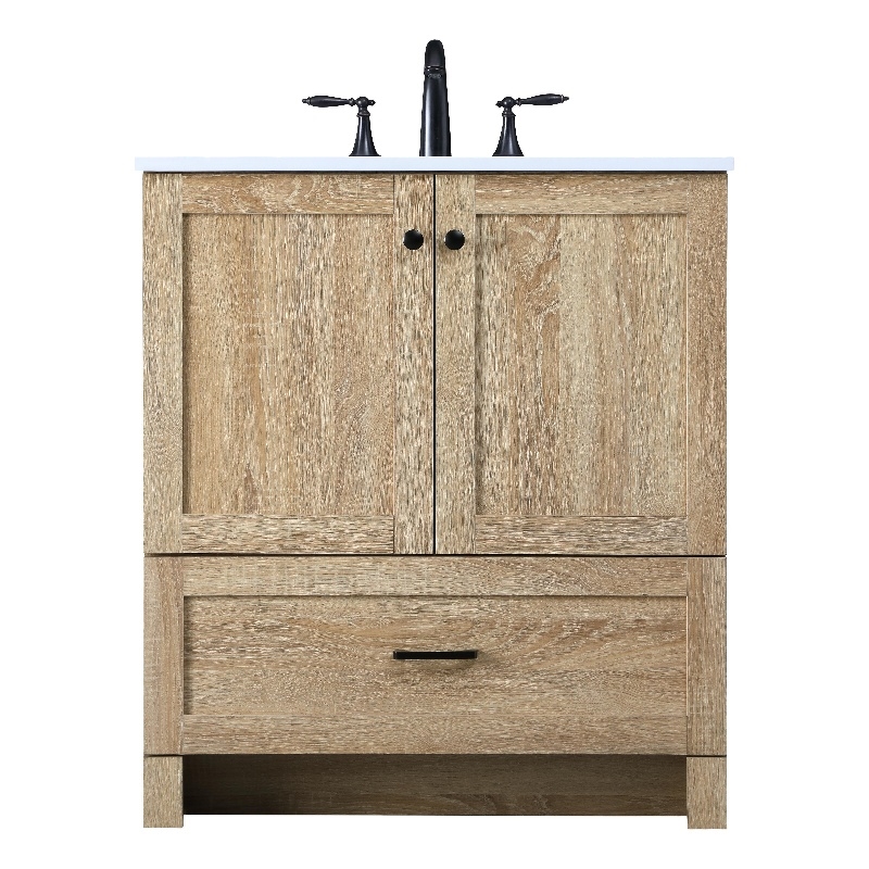 Elegant Kitchen And Bath 30 Inch Single Bathroom Vanity In Mango Wood