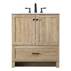 Elegant Kitchen And Bath 30 Inch Single Bathroom Vanity In Mango Wood