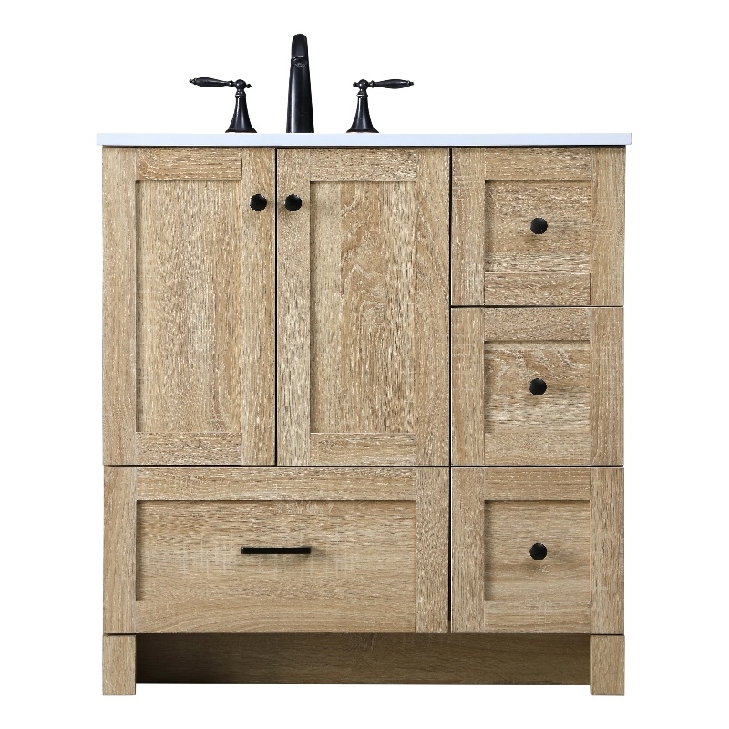 Elegant Kitchen And Bath 32 Inch Single Bathroom Vanity In Mango Wood