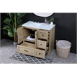 Elegant Kitchen And Bath 36 Inch Single Bathroom Vanity In Mango Wood