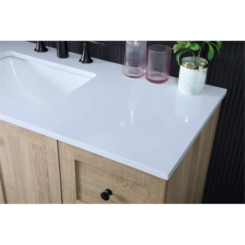 Elegant Kitchen And Bath 36 Inch Single Bathroom Vanity In Mango Wood