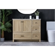 Elegant Kitchen And Bath 42 Inch Single Bathroom Vanity In Mango Wood