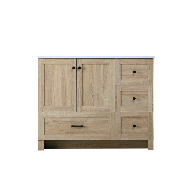 Elegant Kitchen And Bath 42 Inch Single Bathroom Vanity In Mango Wood