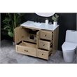 Elegant Kitchen And Bath 42 Inch Single Bathroom Vanity In Mango Wood
