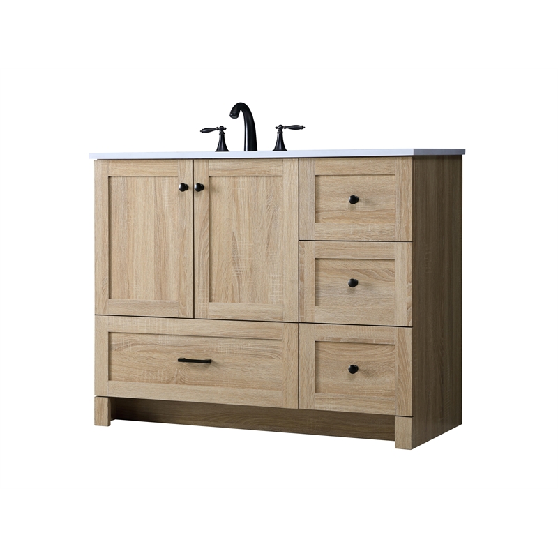 Elegant Kitchen And Bath 42 Inch Single Bathroom Vanity In Mango Wood