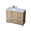 Elegant Kitchen And Bath 42 Inch Single Bathroom Vanity In Mango Wood