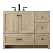 Elegant Kitchen And Bath 42 Inch Single Bathroom Vanity In Mango Wood