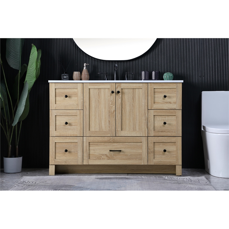 Elegant Kitchen And Bath 48 Inch Single Bathroom Vanity In Mango Wood