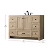 Elegant Kitchen And Bath 48 Inch Single Bathroom Vanity In Mango Wood