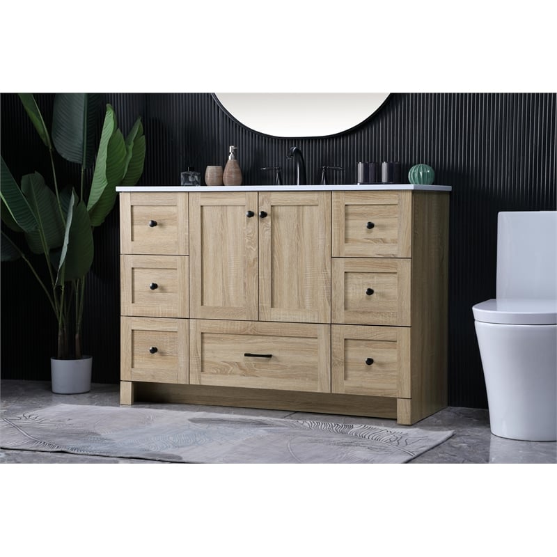 Elegant Kitchen And Bath 48 Inch Single Bathroom Vanity In Mango Wood
