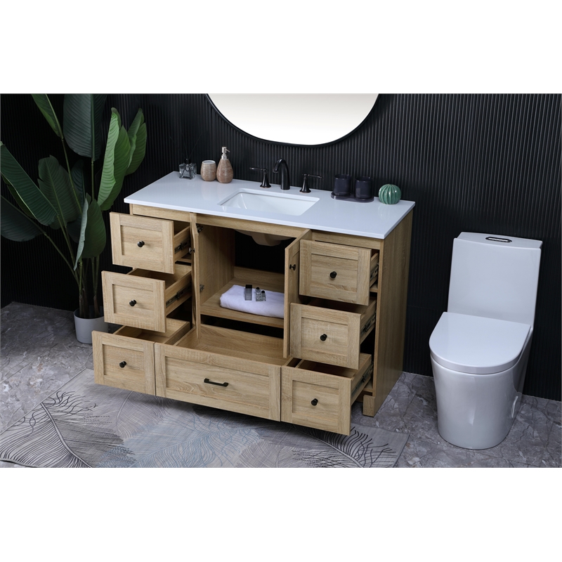 Elegant Kitchen And Bath 48 Inch Single Bathroom Vanity In Mango Wood