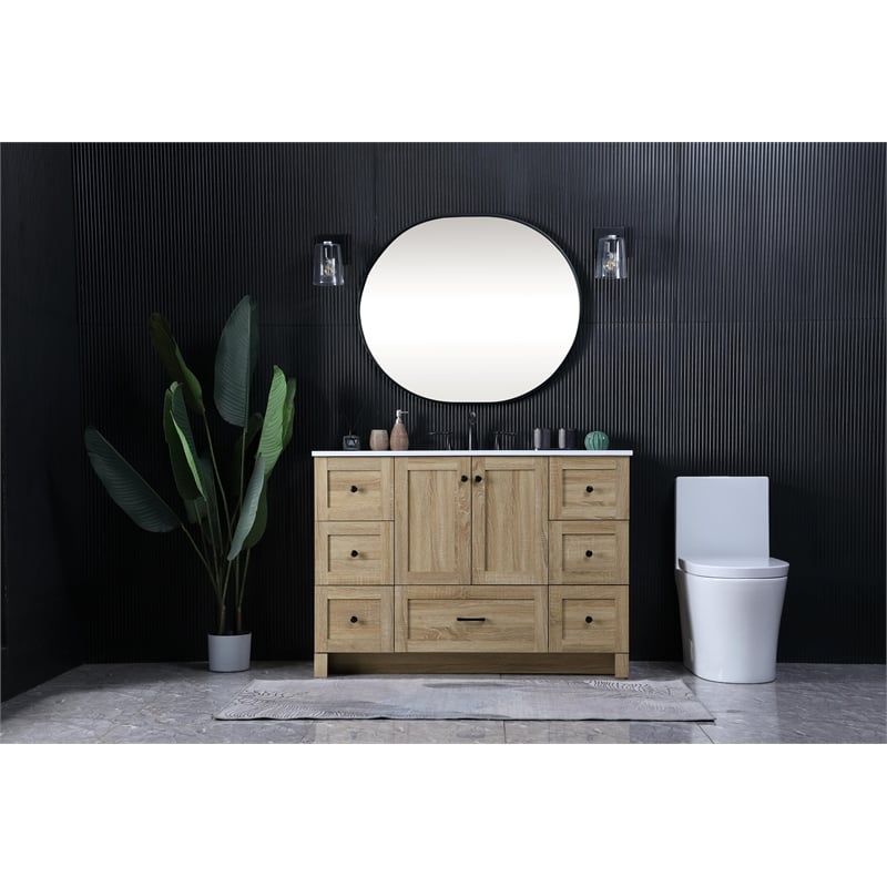 Elegant Kitchen And Bath 48 Inch Single Bathroom Vanity In Mango Wood