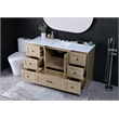 Elegant Kitchen And Bath 54 Inch Single Bathroom Vanity In Mango Wood