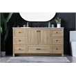 Elegant Kitchen And Bath 60 Inch Single Bathroom Vanity In Mango Wood