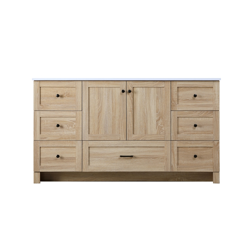 Elegant Kitchen And Bath 60 Inch Single Bathroom Vanity In Mango Wood