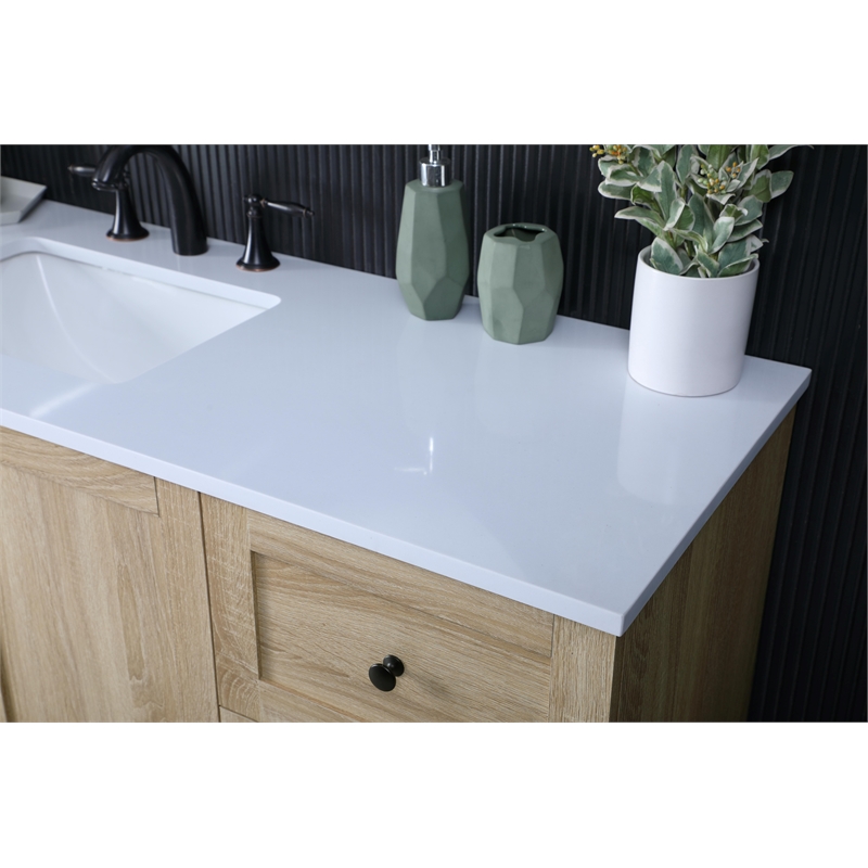 Elegant Kitchen And Bath 60 Inch Single Bathroom Vanity In Mango Wood